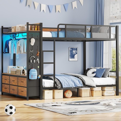 Metal bunk bed - bunk,