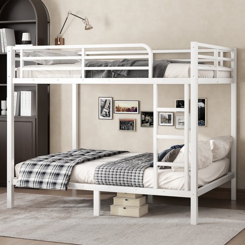 Metal full over - over, bed